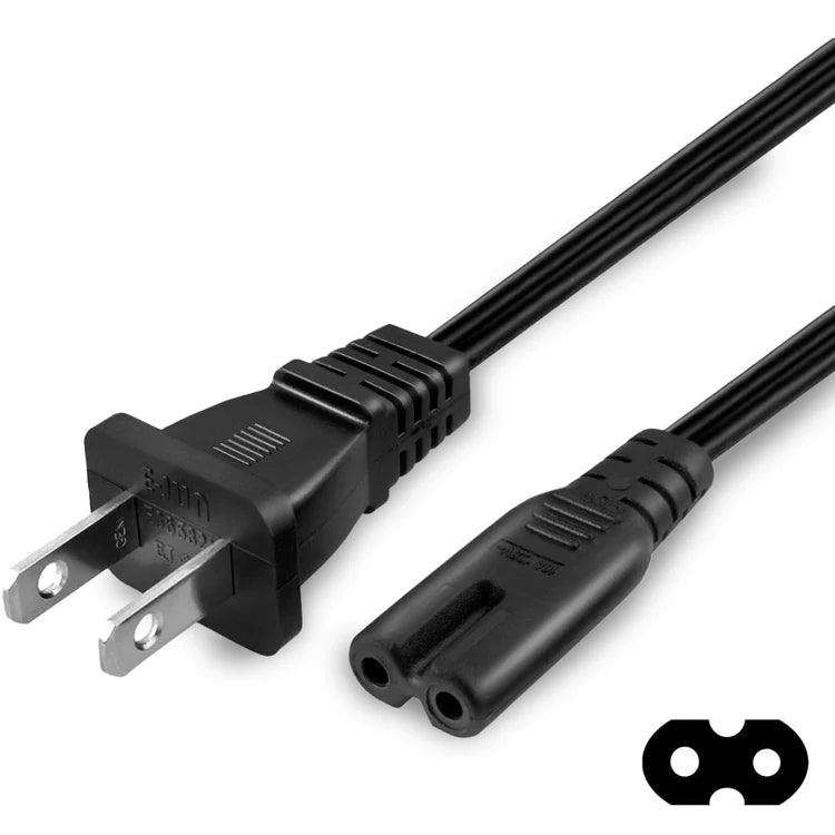 Figure 8 6ft Two Prong Power Cable