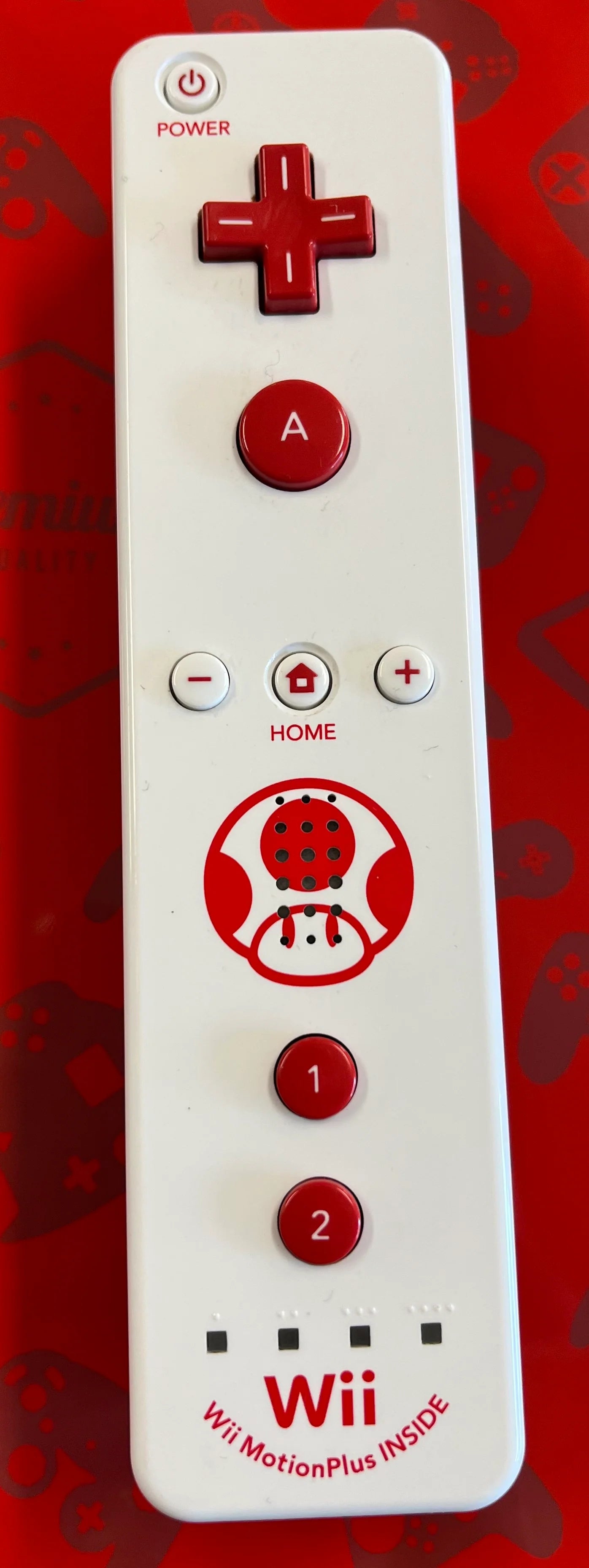 Toad Wii Motion Plus Remote Wii Max Level Video Games