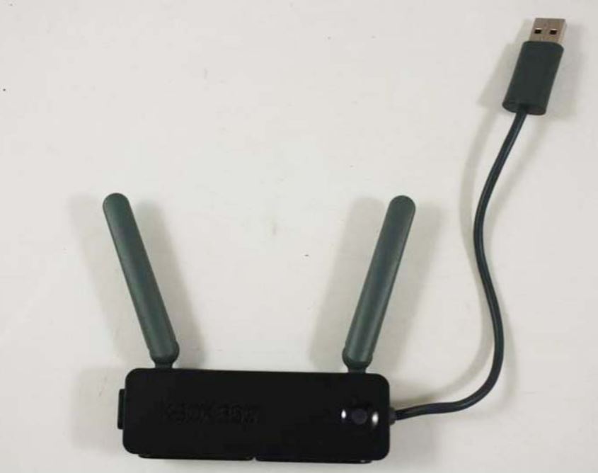 Black Xbox 360 Wireless Network Adaptor (Mod: 1398) Xbox 360