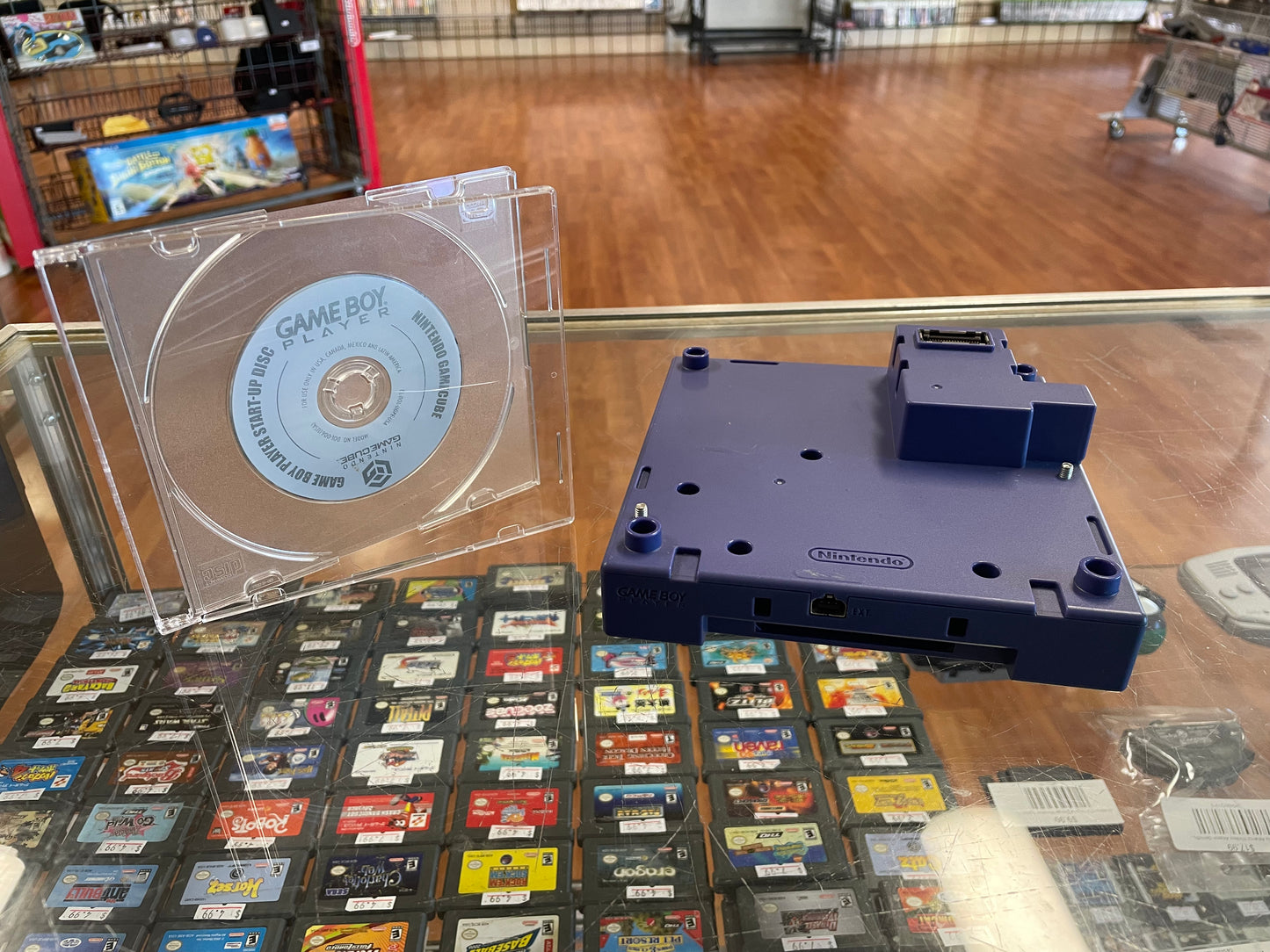 Indigo Gameboy Player with Startup Disc Gamecube