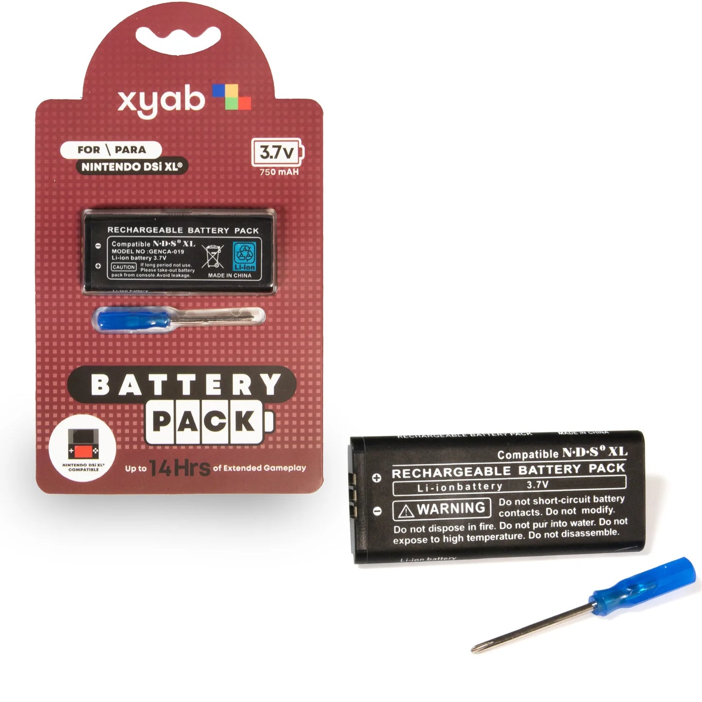 XYAB DSi XL 750 mAh Replacement Battery Nintendo DS