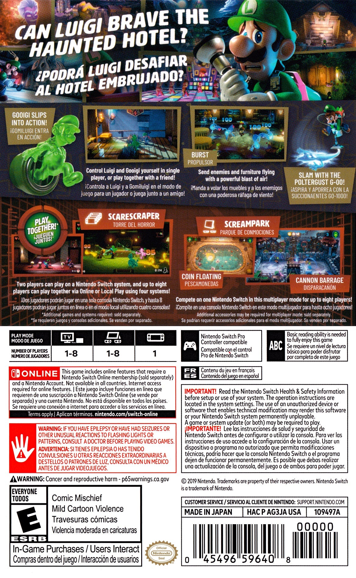 Luigi's Mansion 3 Nintendo Switch