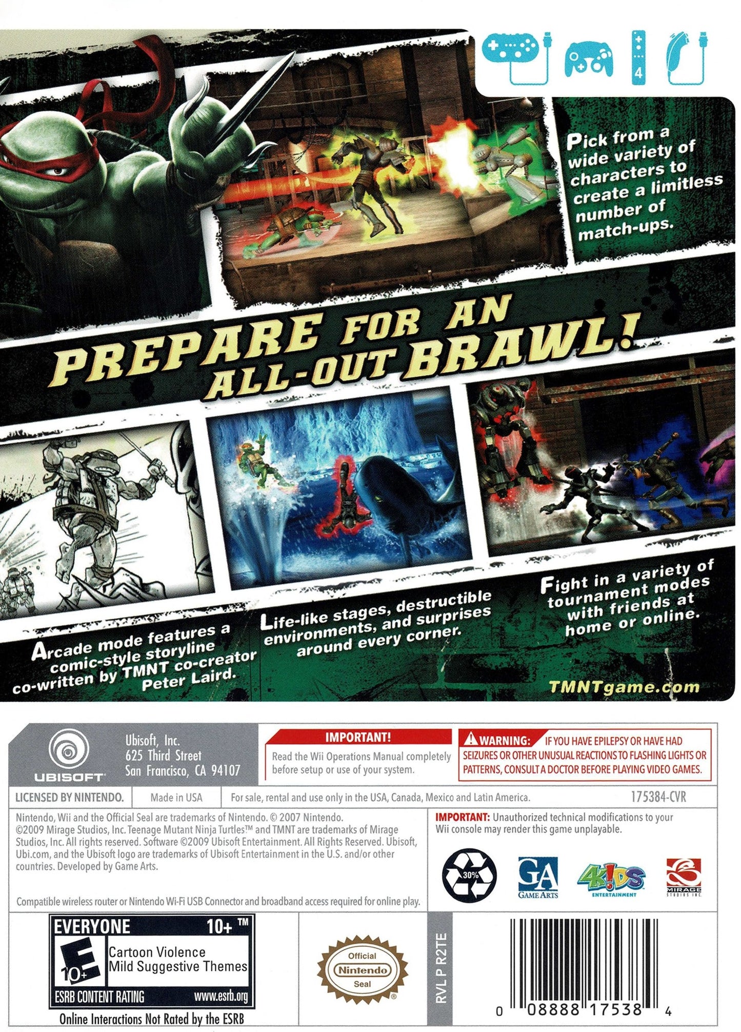 Teenage Mutant Ninja Turtles: Smash-Up Wii