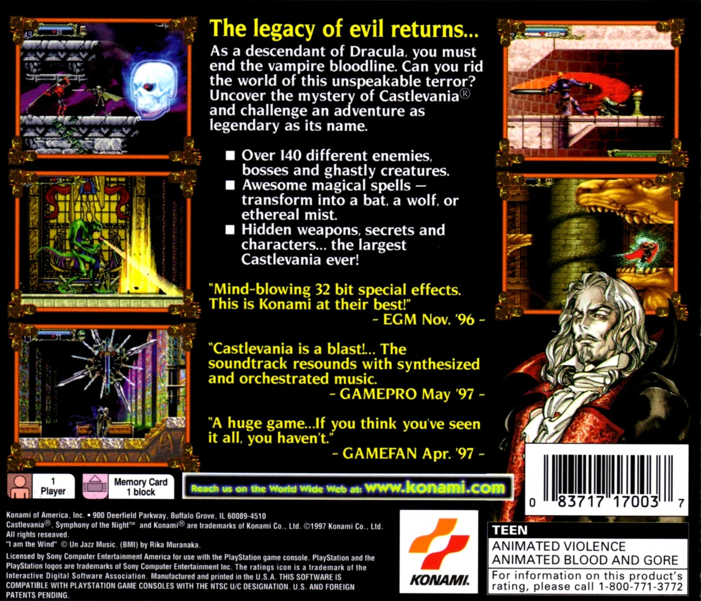 Castlevania Symphony Of The Night Playstation