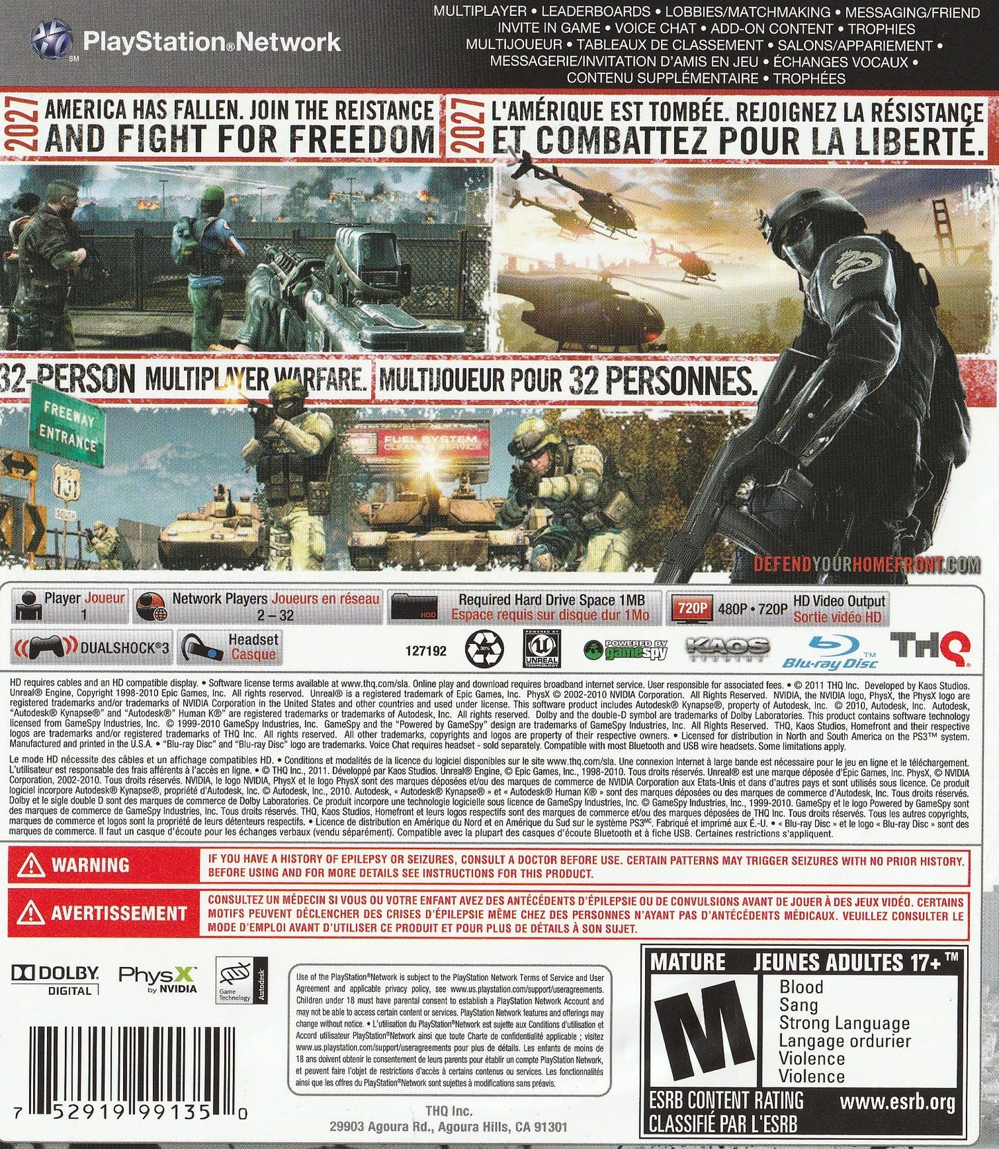 Homefront Playstation 3
