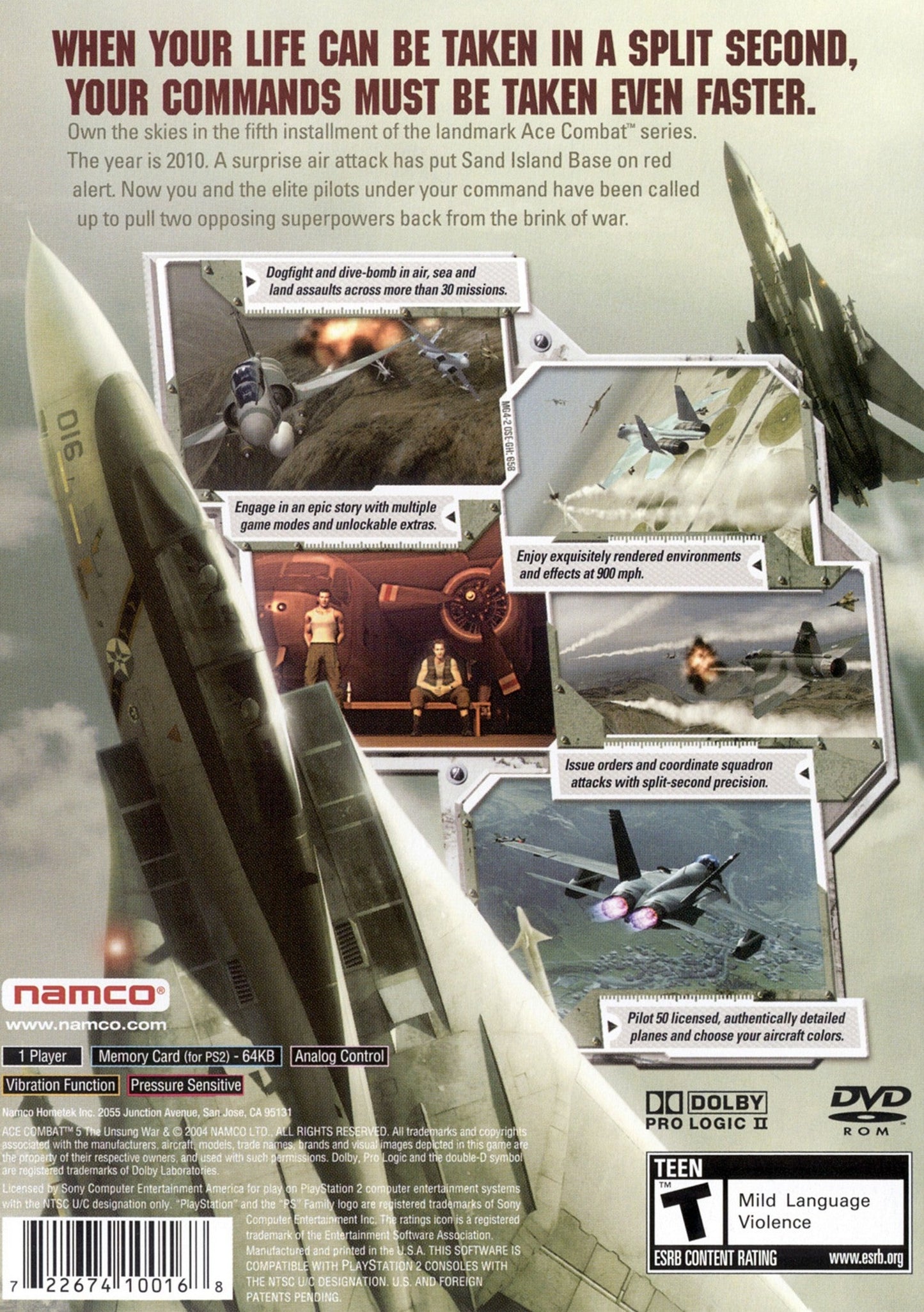 Ace Combat 5 Unsung War Playstation 2