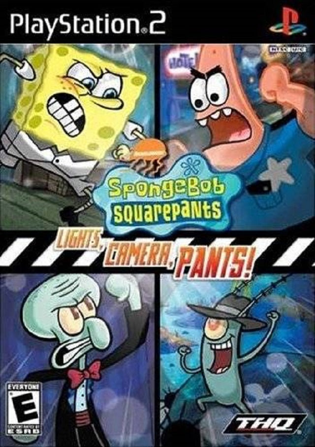 SpongeBob SquarePants Lights Camera Pants Playstation 2