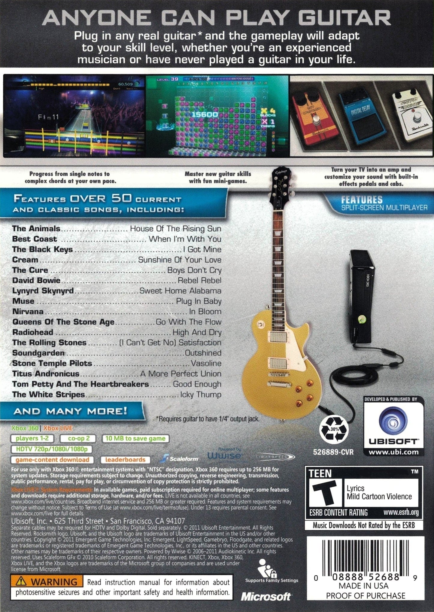 Rocksmith Xbox 360