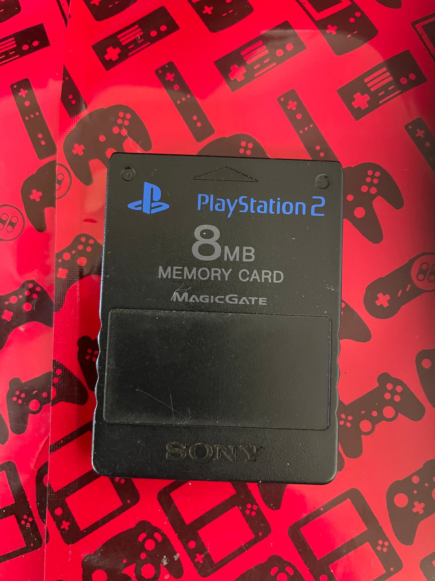 Black 8Mb Memory Card Sony MagicGate Playstation 2