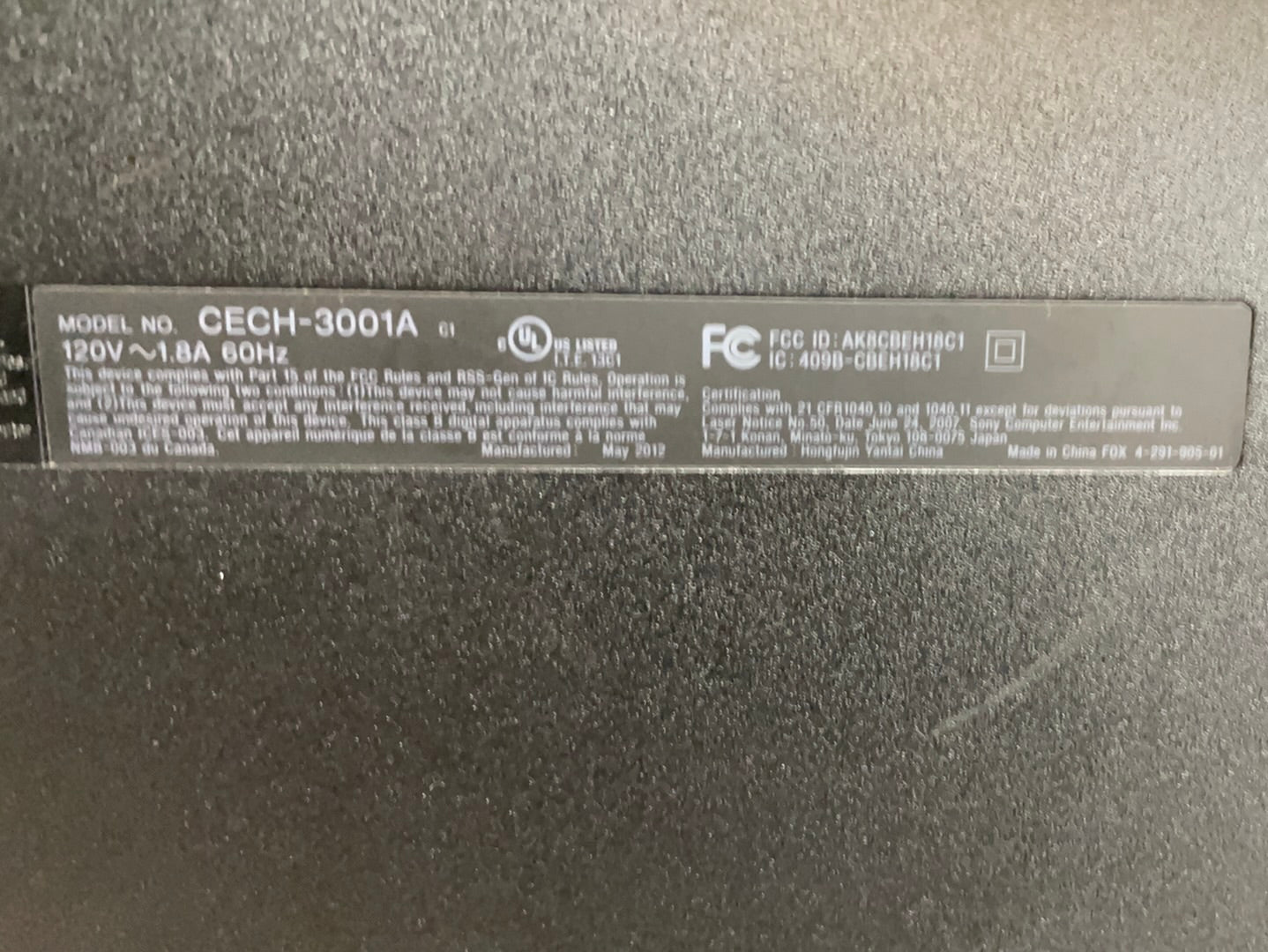 Playstation 3 PS3 160GB (CECH-3001A)