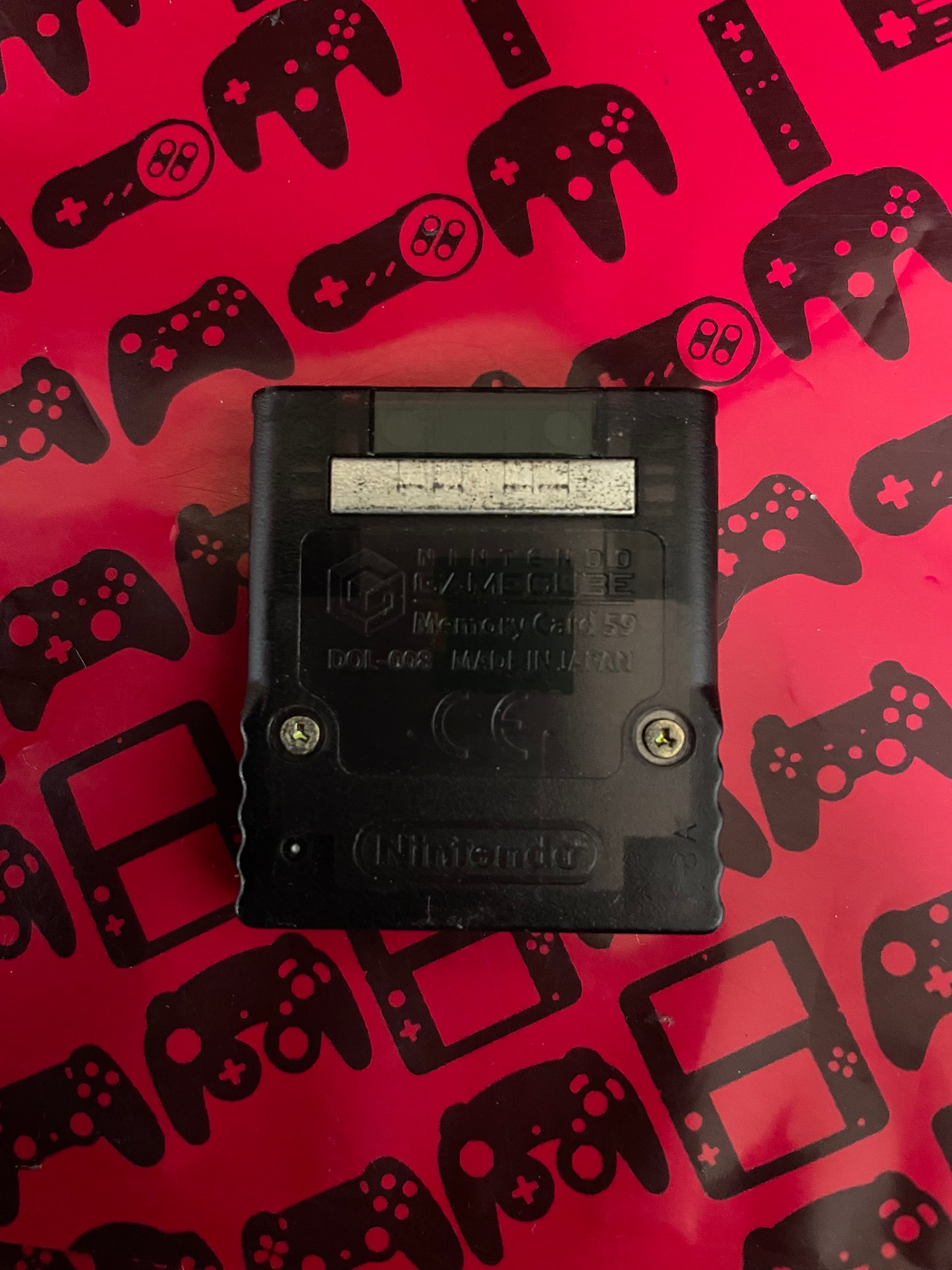 Clear Black Memory Card 59 Blocks US DOL-008 GameCube