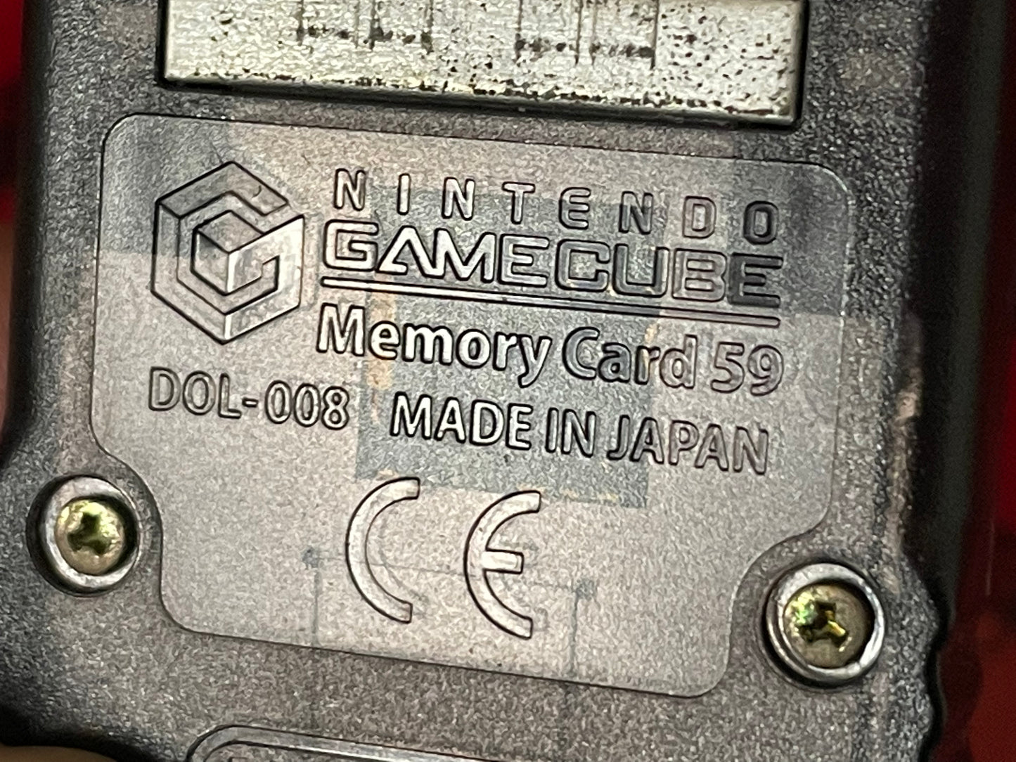 Clear Black Memory Card 59 Blocks US DOL-008 GameCube