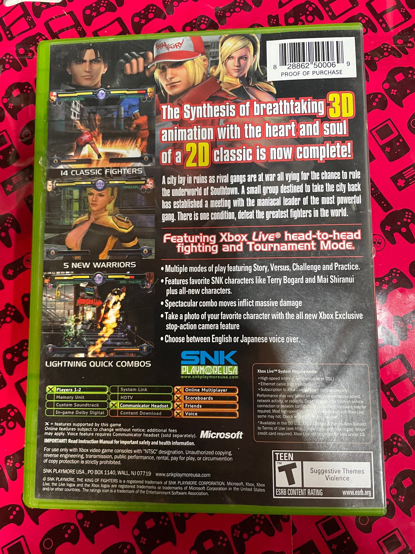 King of Fighters Maniax Maximum Impact Xbox Complete
