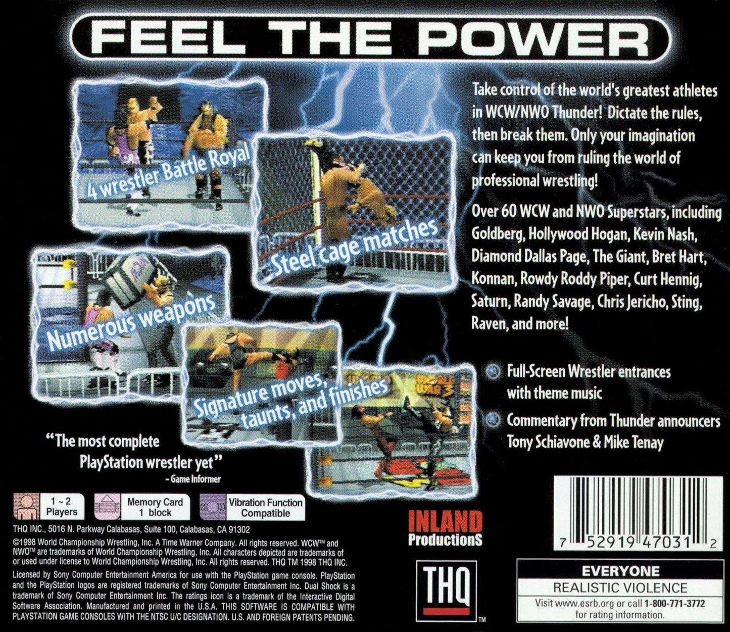 WCW nWo Thunder Playstation