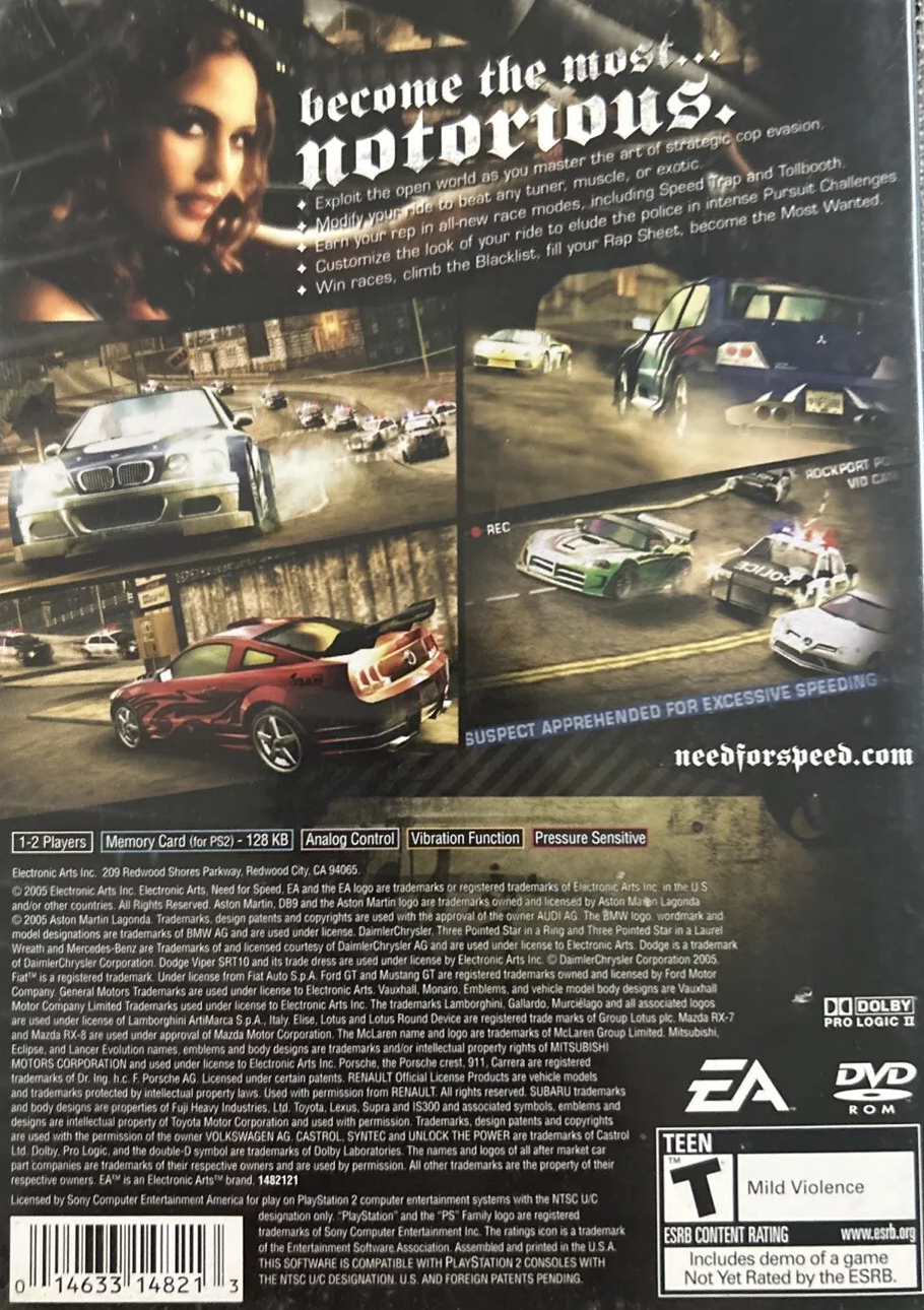 Need For Speed Most Wanted Playstation 2
