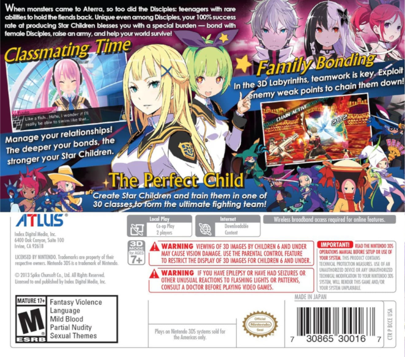 Conception II: Children of the Seven Stars Nintendo 3DS