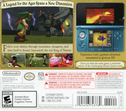 Zelda Ocarina Of Time 3D [Nintendo Selects] Nintendo 3DS