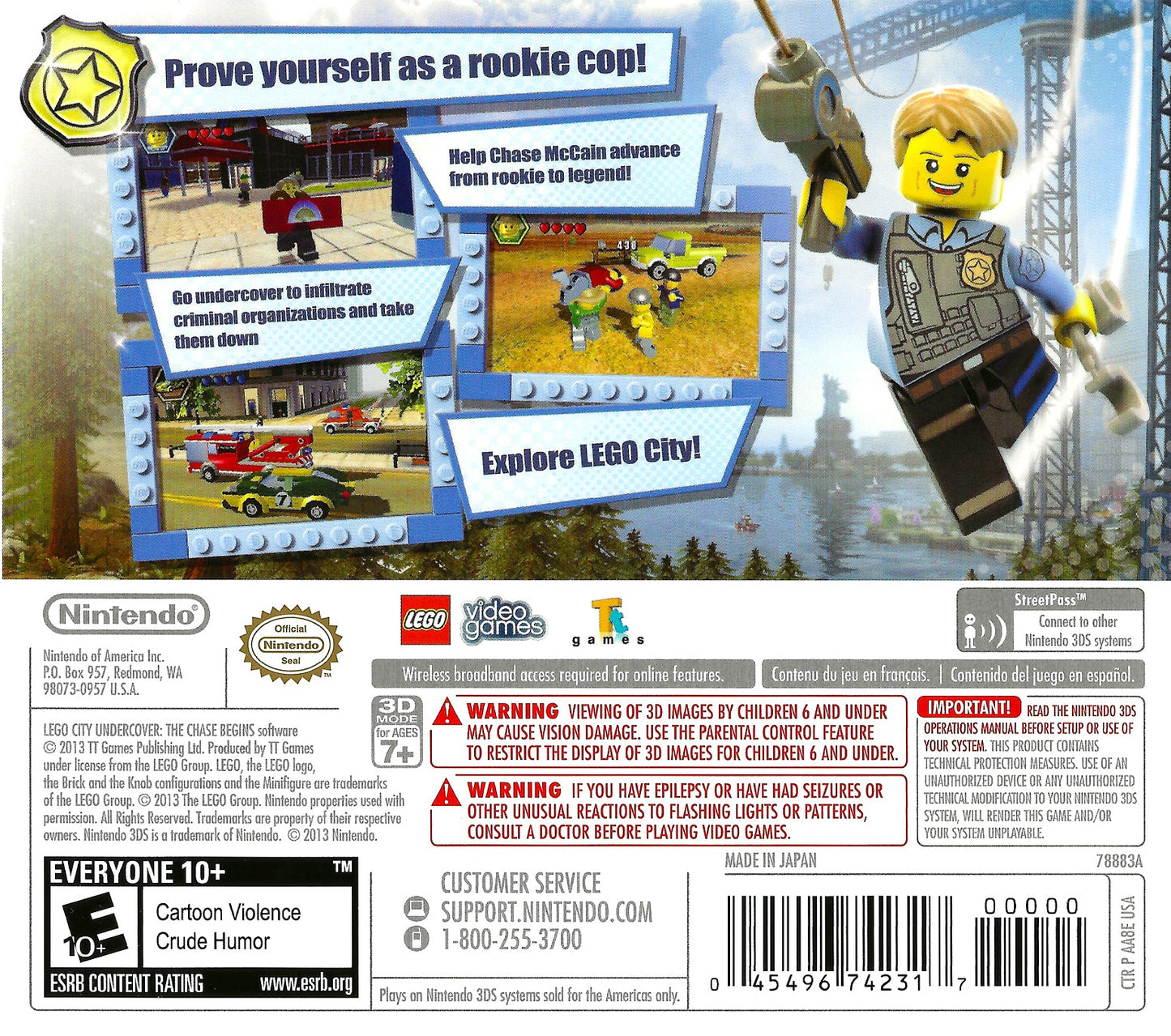 LEGO City Undercover: The Chase Begins Nintendo 3DS