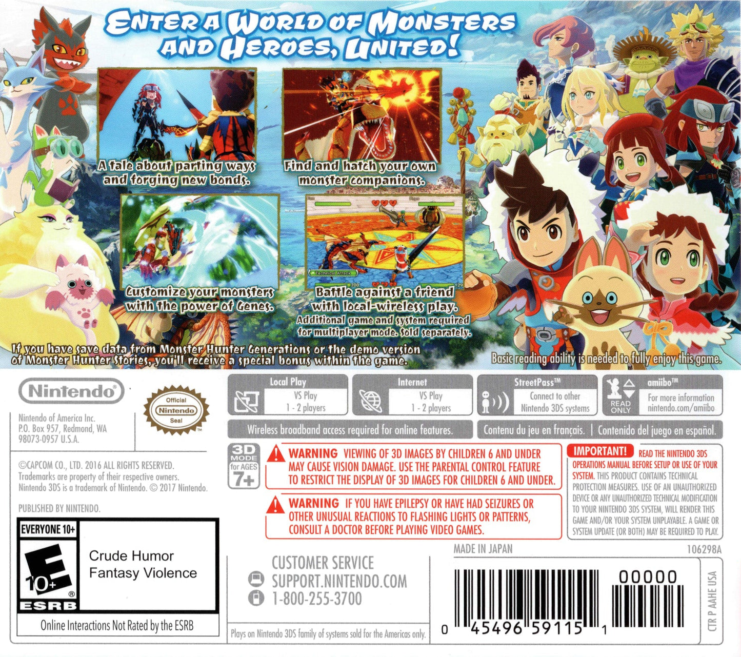 Monster Hunter Stories Nintendo 3DS