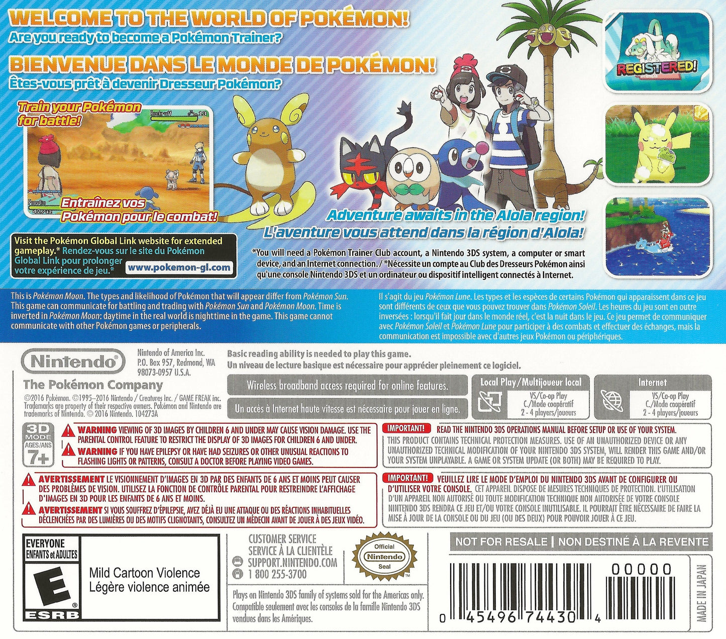 Pokemon Moon Nintendo 3DS