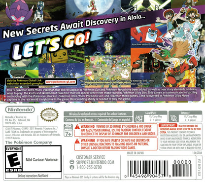 Pokemon Ultra Moon Nintendo 3DS