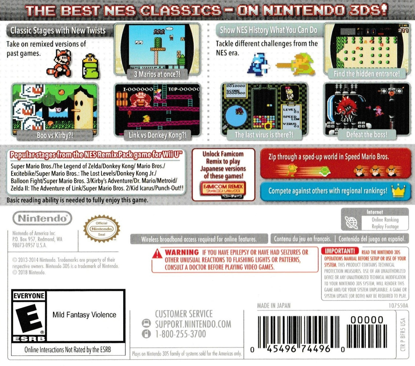 Ultimate NES Remix Nintendo 3DS