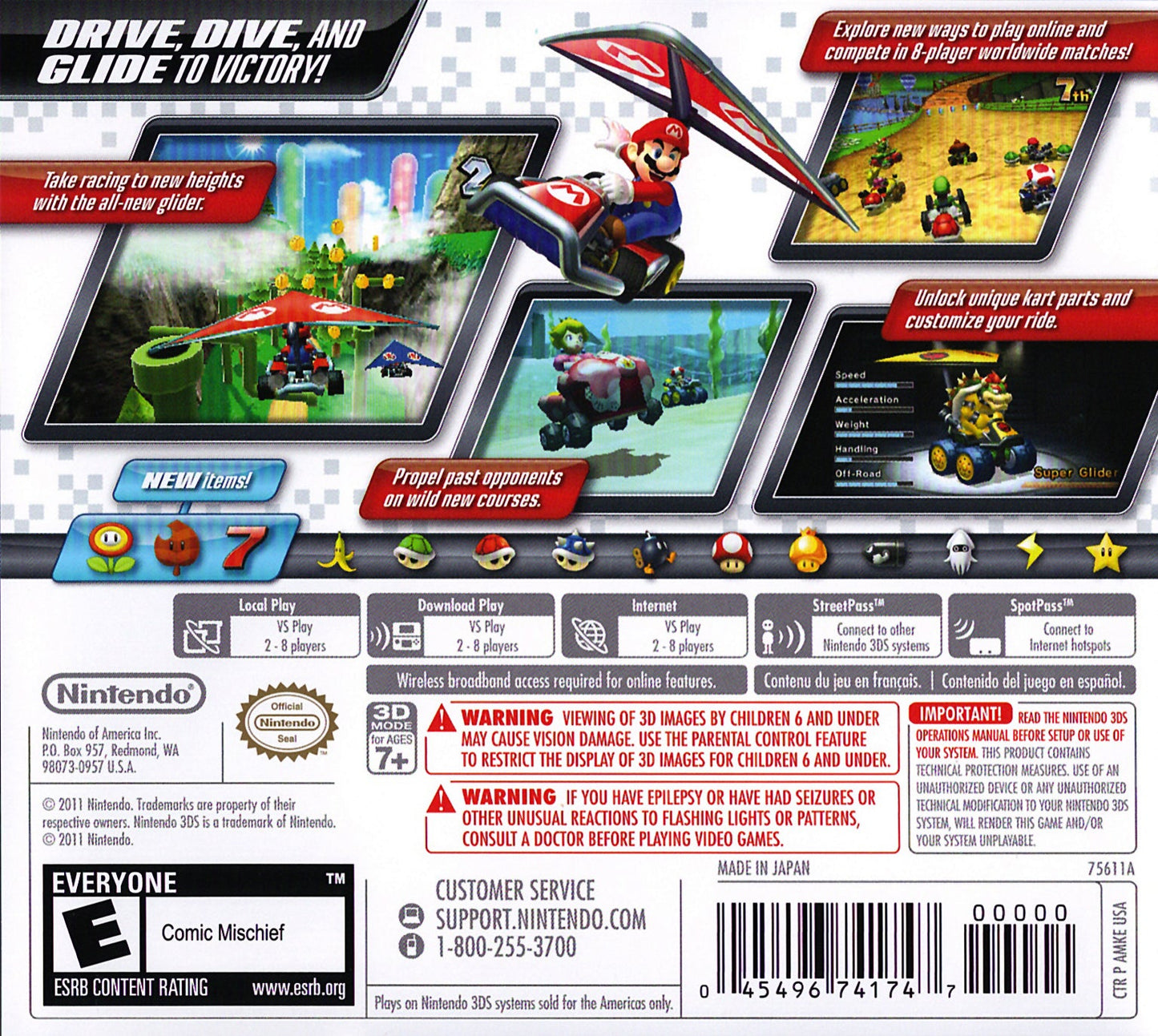 Mario Kart 7 Nintendo 3DS