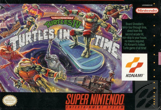 Teenage Mutant Ninja Turtles IV Turtles In Time Super Nintendo