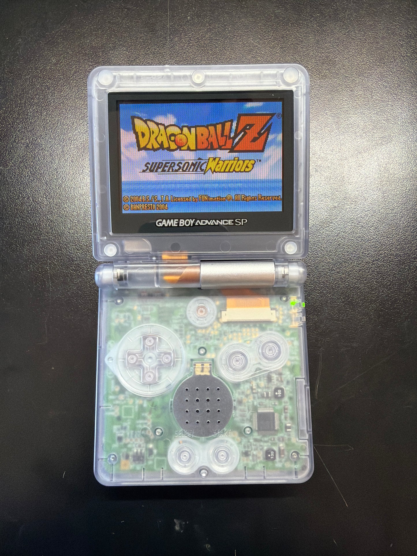 Glacier Blue (Reshell) Gameboy Advance SP (AGS-101)
