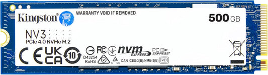 Kingston NV3 500GB M.2 2280 NVMe SSD | PCIe 4.0 Gen 4x4 Playstation 5
