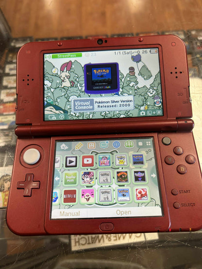Red New 3DS XL With Pokemon Games Nintendo 3DS