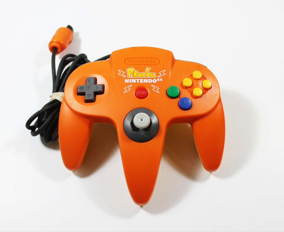 Pikachu Orange And Yellow Controller JP Nintendo 64