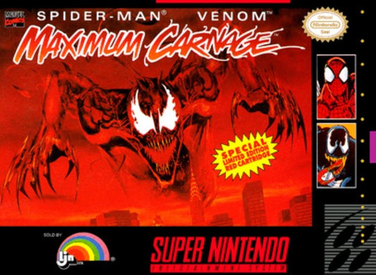 Spiderman Maximum Carnage Super Nintendo