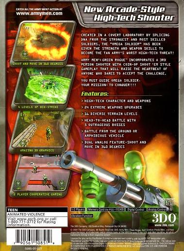 Army Men Green Rogue Playstation 2