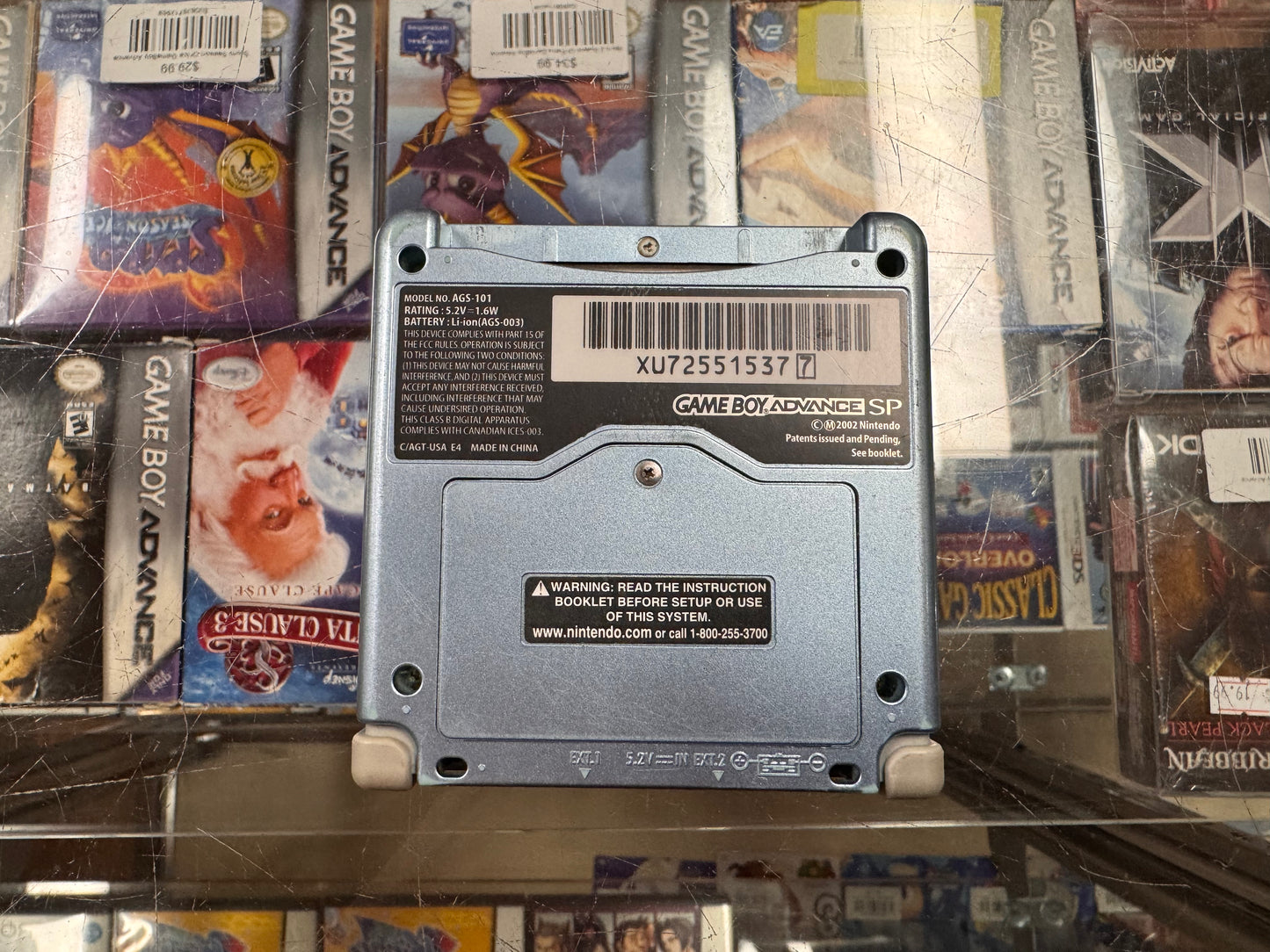 Pearl Blue GameBoy Advance SP [AGS-101] GameBoy Advance