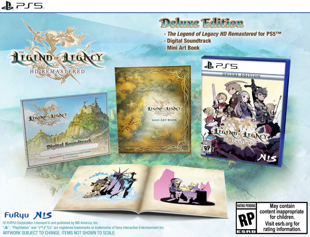 Legend of Legacy HD Remastered: Deluxe Edition - PS5 [PREORDER] Preorders Due: 03-31-2024