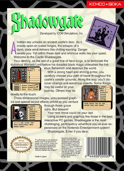 Shadowgate NES