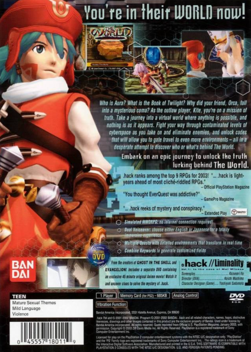 .Hack Infection Playstation 2
