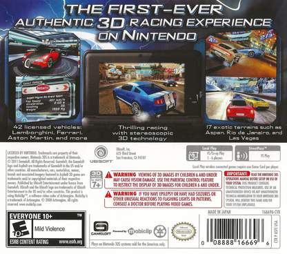 Asphalt: 3D Nintendo 3DS