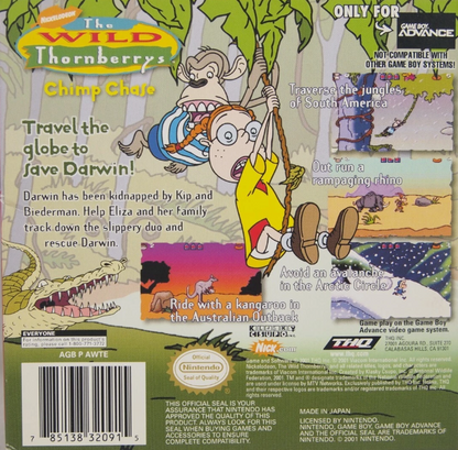 Wild Thornberry's Chimp Chase GameBoy Advance