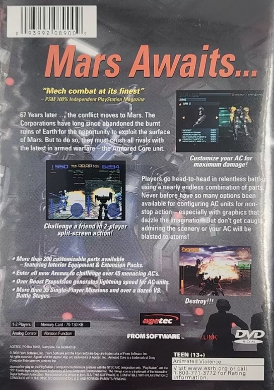 Armored Core 2 Playstation 2