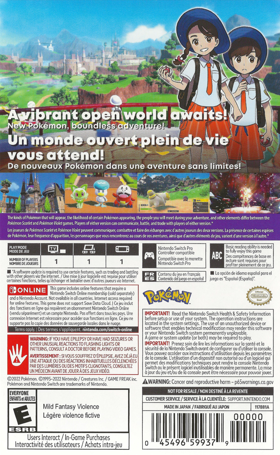 Pokemon Scarlet Nintendo Switch