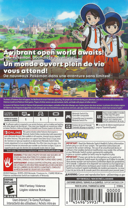 Pokemon Scarlet Nintendo Switch