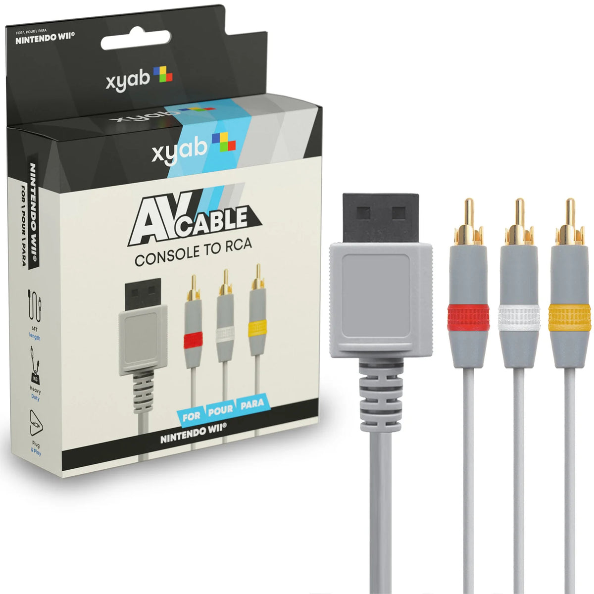 XYAB Wii AV Cables Nintendo Wii