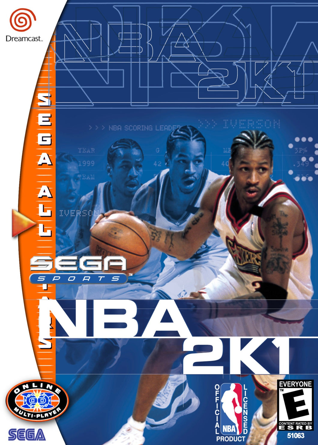 NBA 2K1 Sega Dreamcast