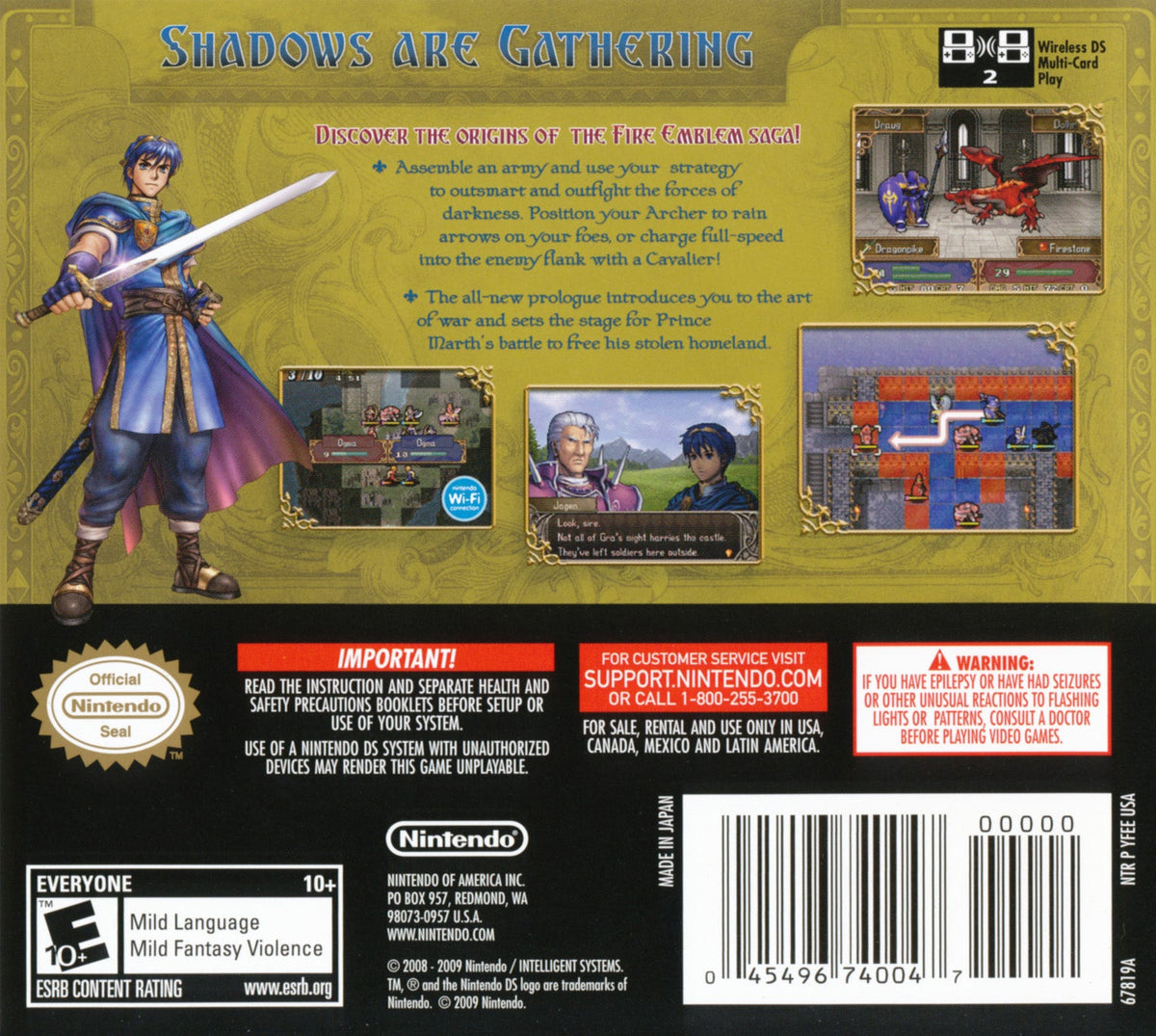 Fire Emblem Shadow Dragon Nintendo DS