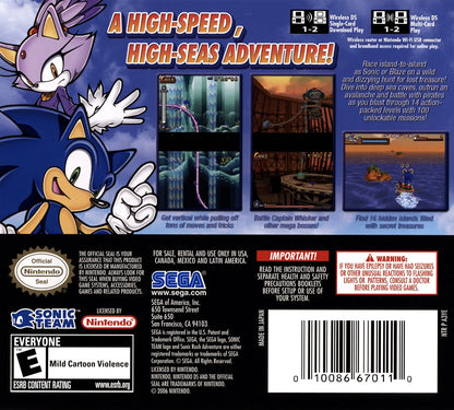 Sonic Rush Adventure Nintendo DS