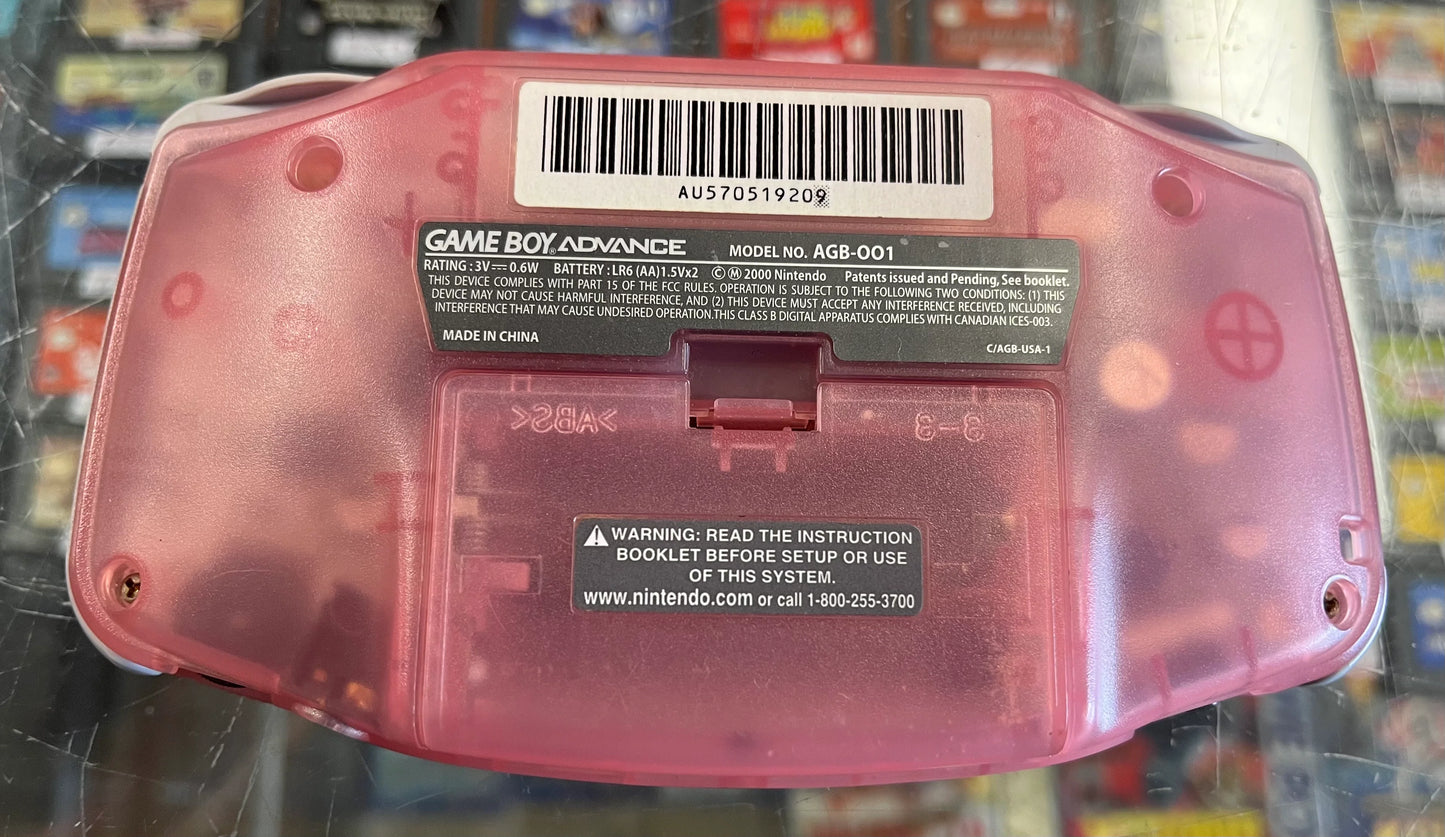 Fuchsia Pink GameBoy Advance System [AGB-001] GameBoy Advance