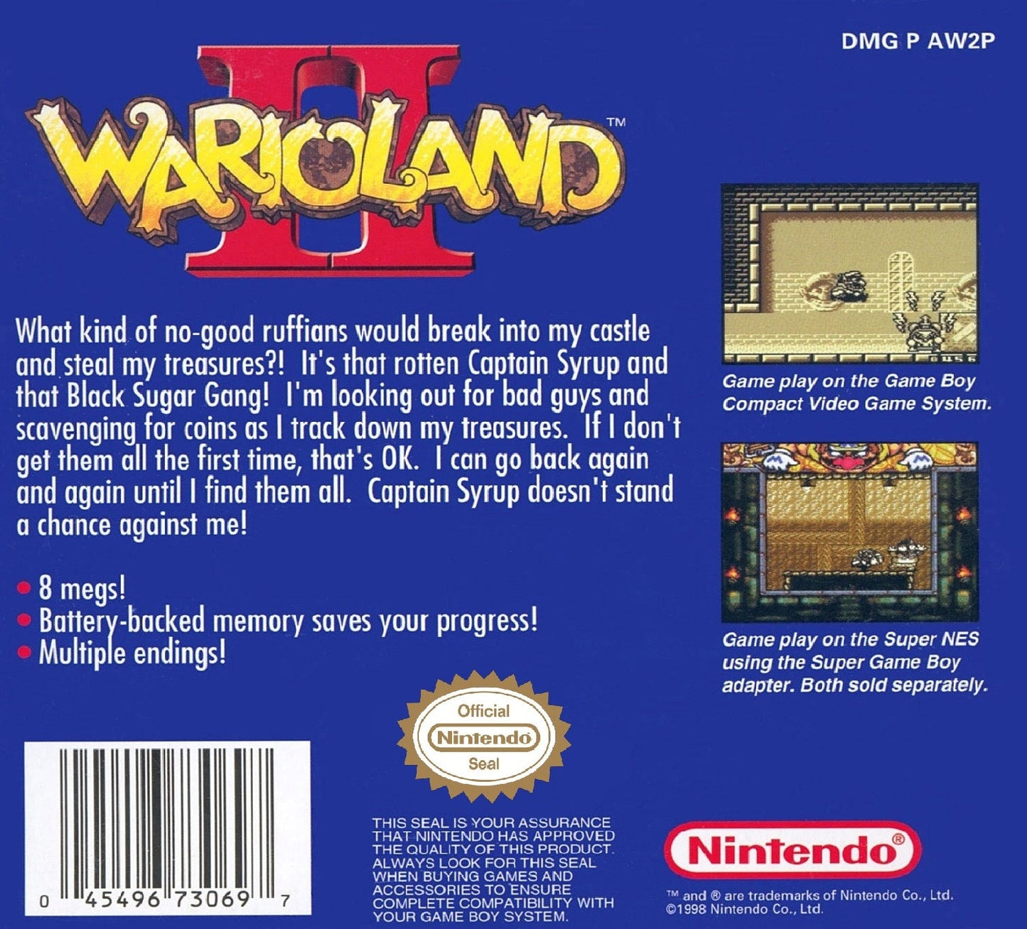 Wario Land II GameBoy Color