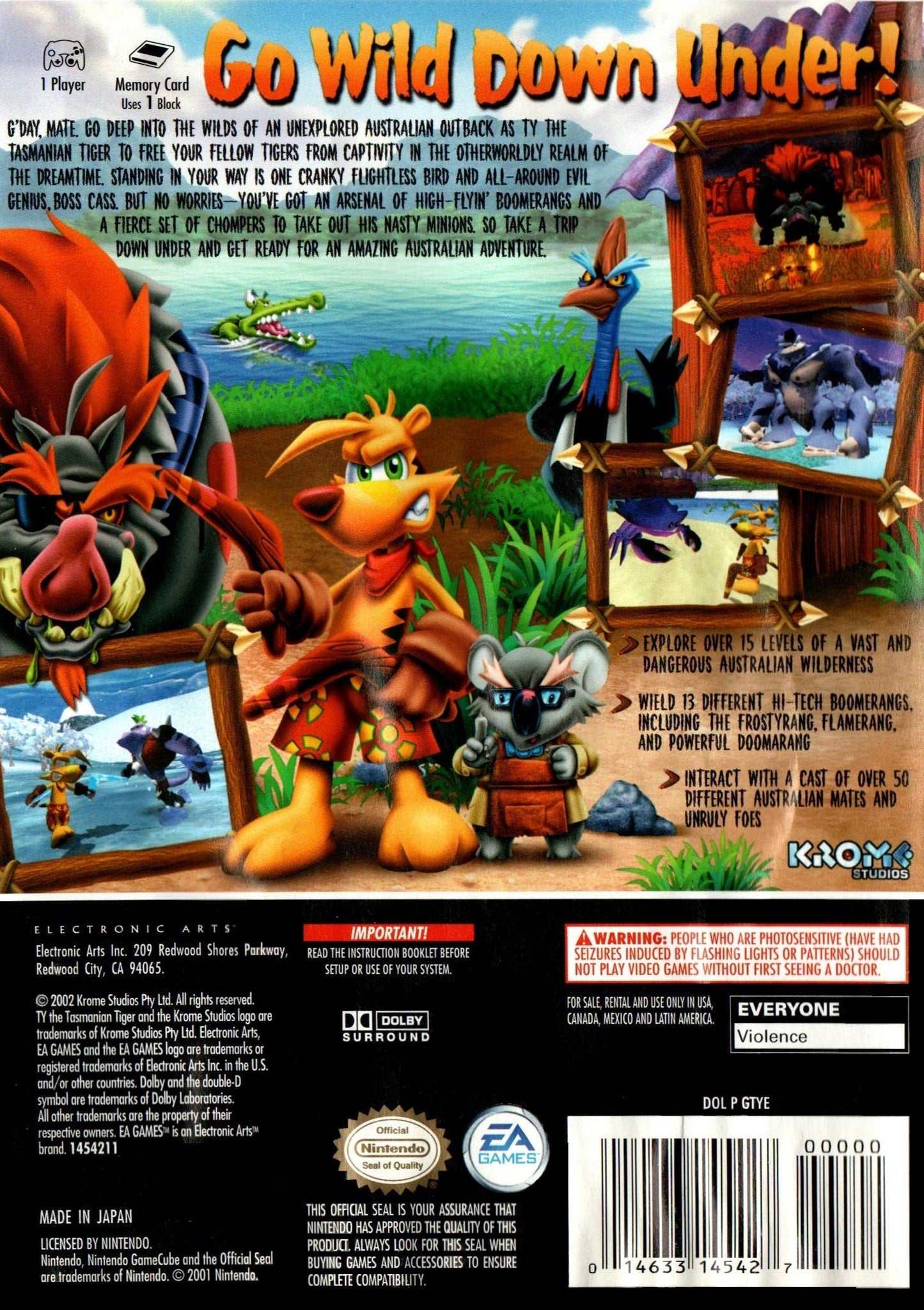 Ty The Tasmanian Tiger Gamecube